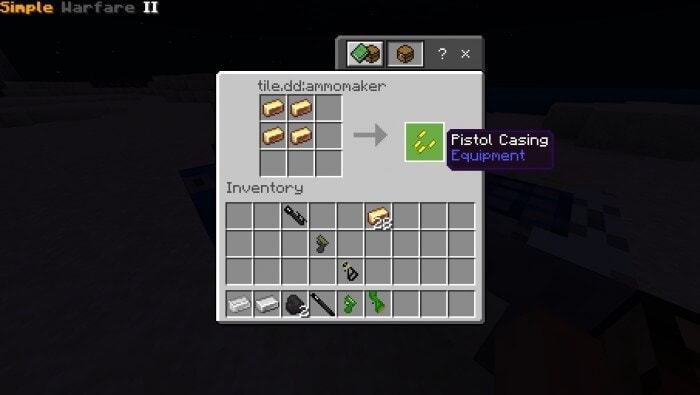 Pistol Casing recipe