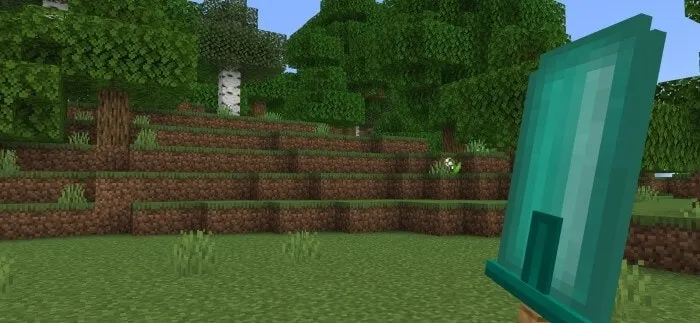 Big Diamond Sword from the first person