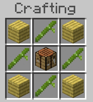 Bamboo Crafting Table Recipe