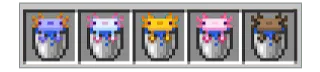 Axolotl Buckets variants