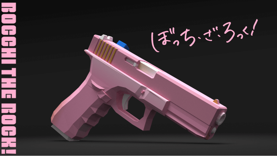 Thumbnail: Bocchi The Glock! | 3d guns addon