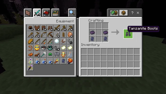 Tanzanite Boots Recipe