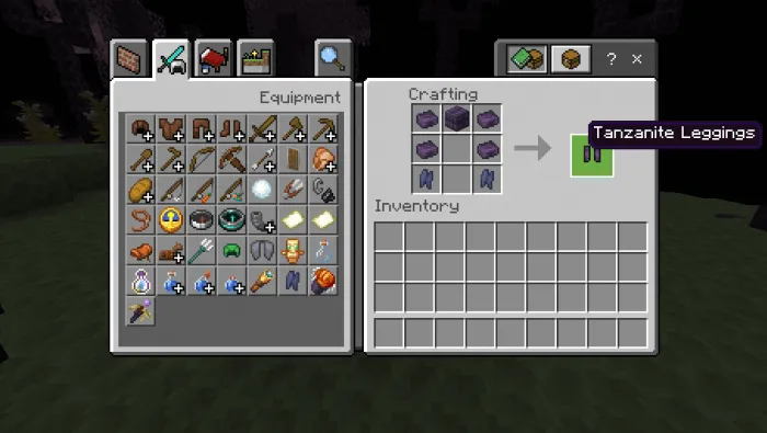 Tanzanite Leggings Recipe