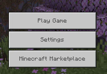Minecraft main menu buttons