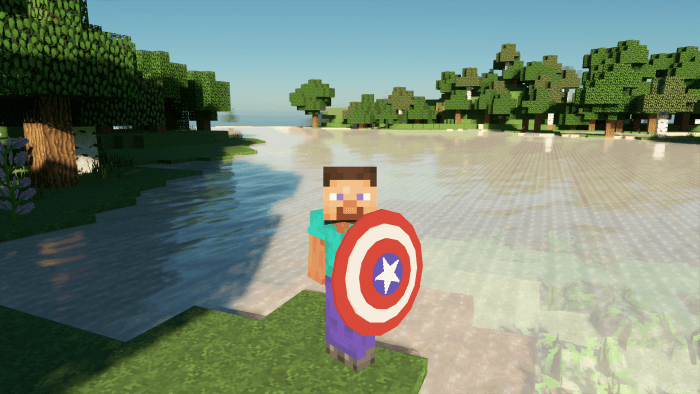 Captain America Shield from third-person