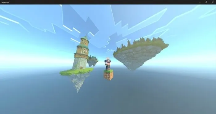 Screenshot at the day with islands