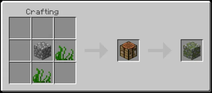 Mossy Cobblestone Recipe (Variant 2)