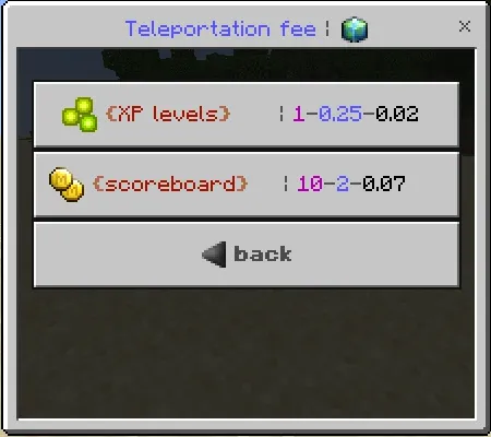 XP Levels and Scoreboard Buttons