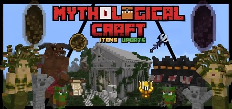 Thumbnail: Mythological Craft Addon v2.4 (Fixed bug, ITEMS IN SERVERS!)