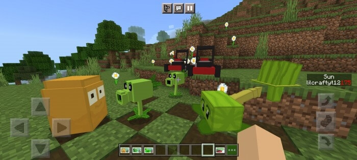 Plants Vs Zombies 2 Addon - Bedrock Minecraft Mod