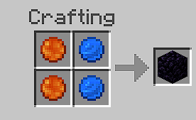 Obsidian Recipe from Lava and Water Ball