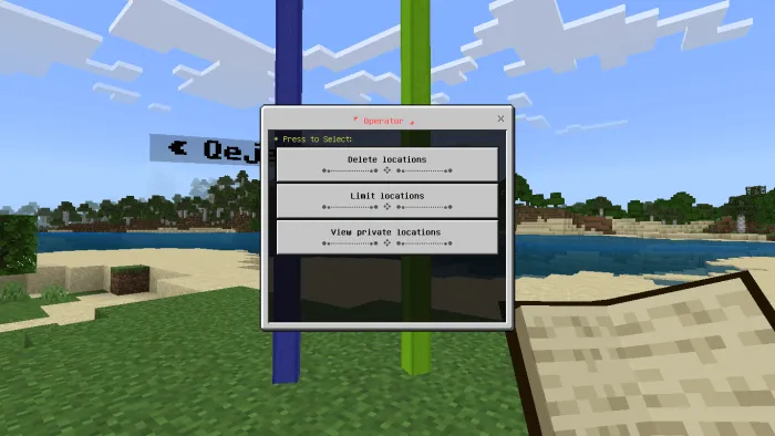 Waypoints Addon mod for Minecraft