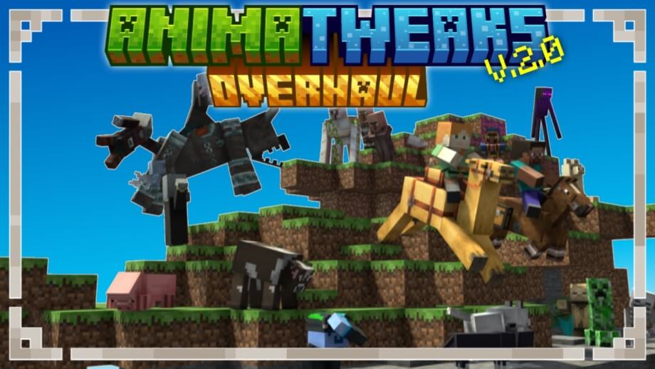 Thumbnail: AnimaTweaks: Overhaul V.2.0 - A complete animation resource pack for Minecraft Bedrock