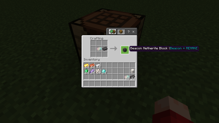 Beacon Netherite Block Recipe