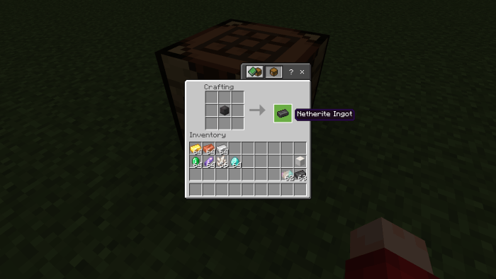 Netherite Ingot from Beacon Recipe