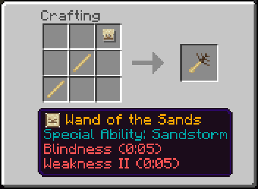 Wand of the Sands Recipe