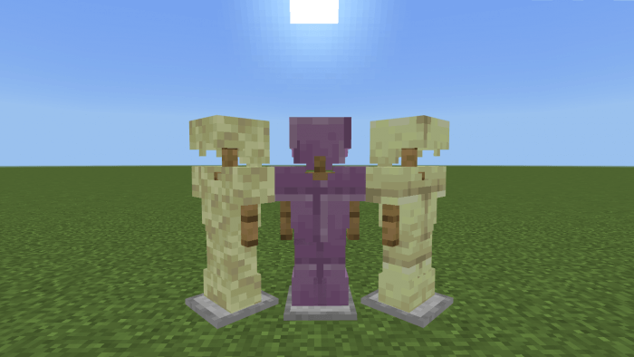 End stone, End Brick and Purpur Armor