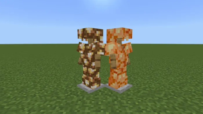 Glowstone and Shroomlight Armor