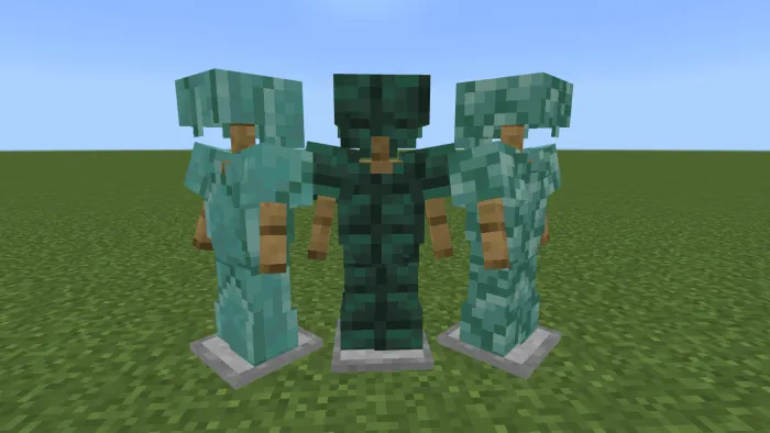Prismarine, Prismarine Brick and Dark Prismarine Armor