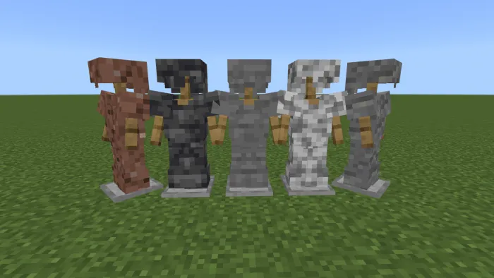 Stone, Andesite, Granite, Diorite and Deepslate Armor