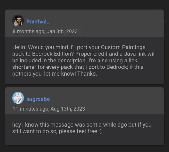 Owner's Permission