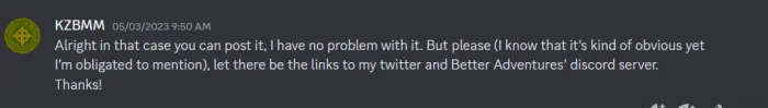 KZBMM's Permission for ModBay