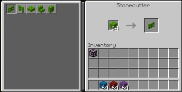 Stonecutter Recipe Example 2