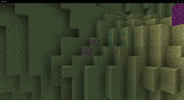 Enderite, End Diamond and End Iron Ores