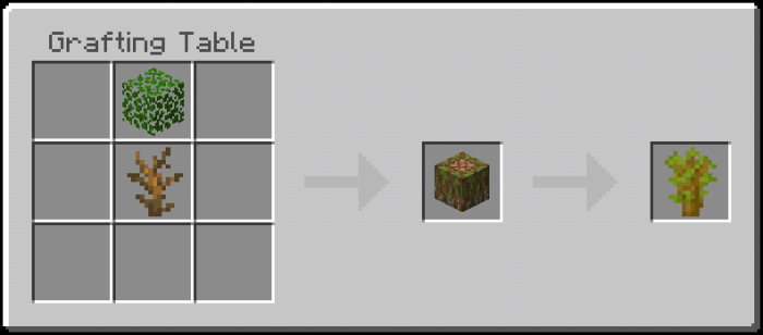 Acacia Sapling Grafting Table Recipe