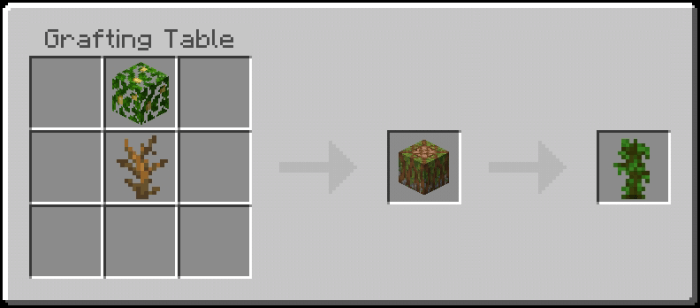 Jungle Sapling Grafting Table Recipe