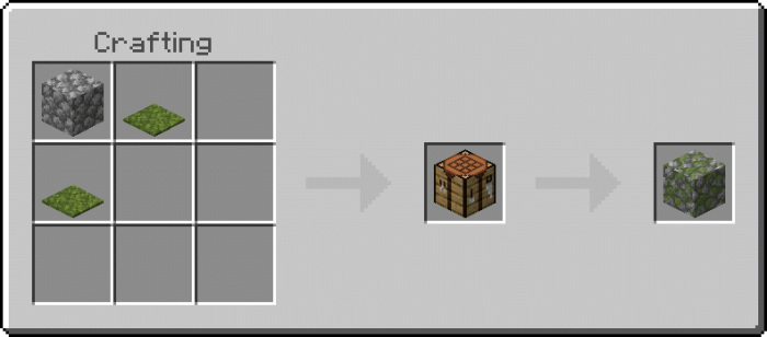 Mossy Cobblestone Recipe (Variant 1)