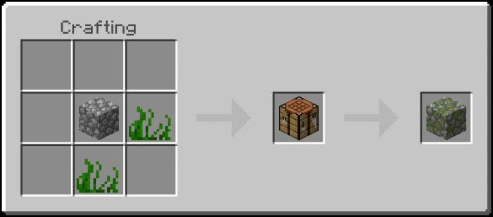 Mossy Cobblestone Recipe (Variant 2)