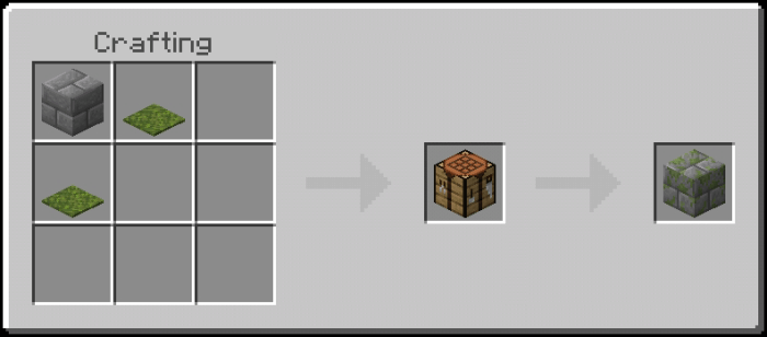 Mossy Stone Bricks Recipe (Variant 1)