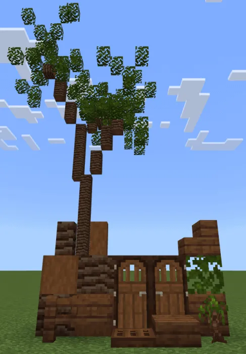 Palm and blocks