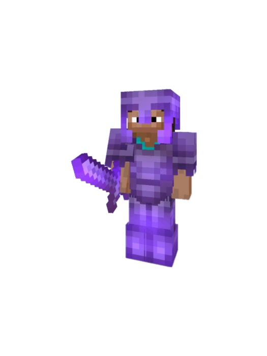 Steve With Sword and Netherite Armor