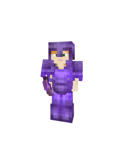Alex With Bow and Netherite Armor