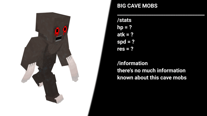 Big Cave Mob Stats