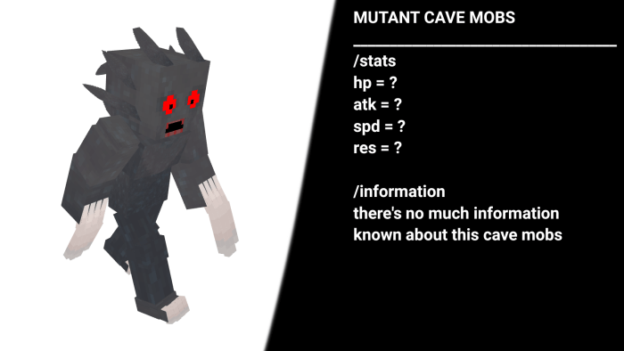 Mutant Cave Mob Stats