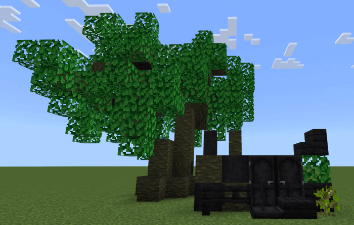 Ebony tree and blocks