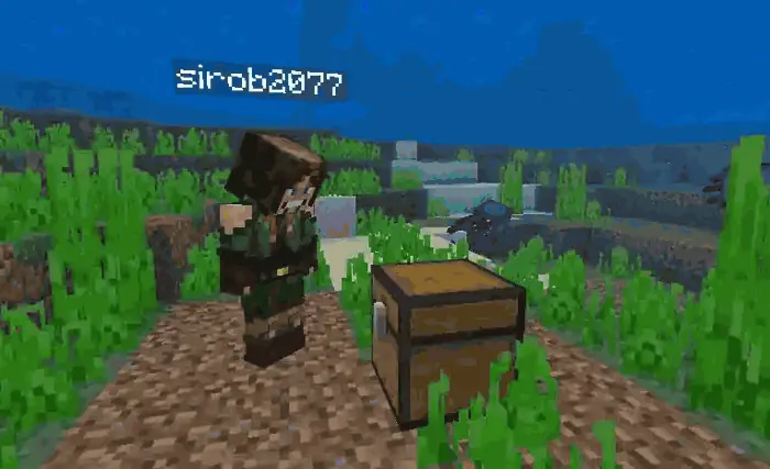 Carrying a block underwater