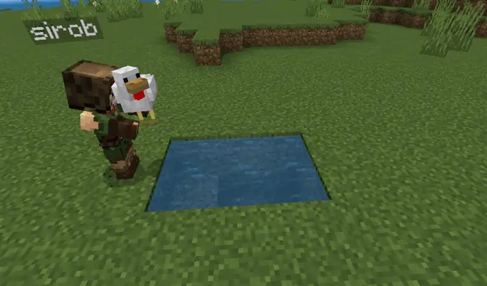 Mob falling out of hands in deep water