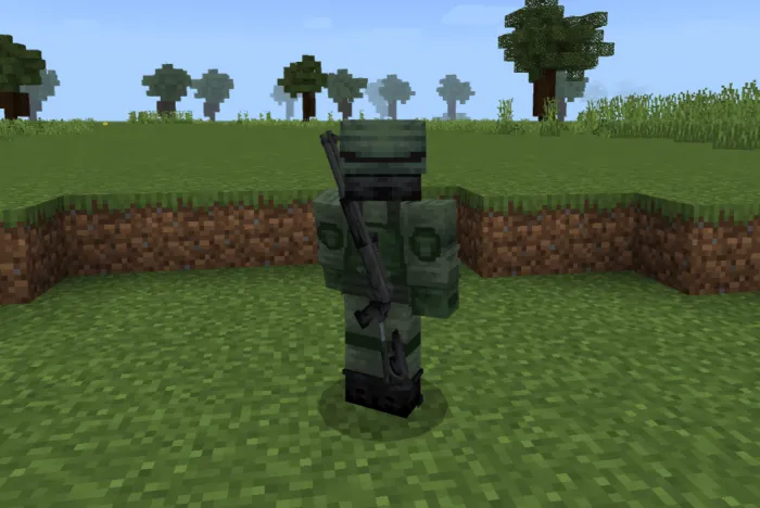 Placing a gun on the back