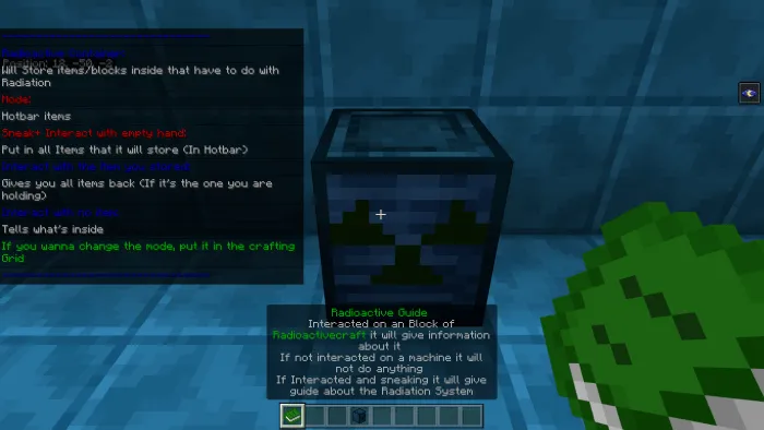 Radioactive Container Guide Info