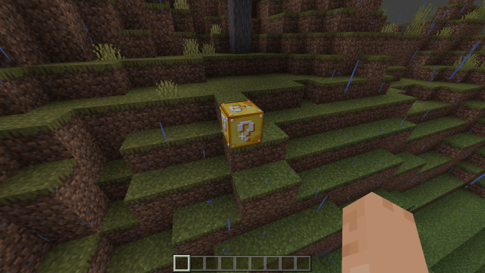 Generated Lucky Block in the Savanna Biome