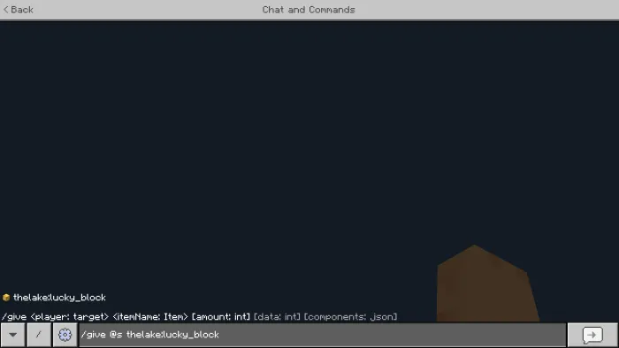 Lucky Block give command