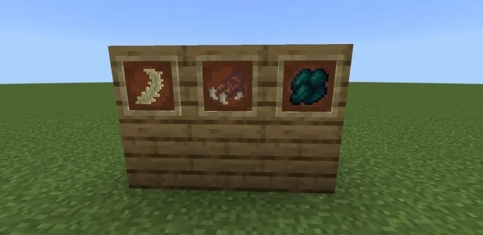 Angelic Feather, Infernal Claws and Kraken Shell