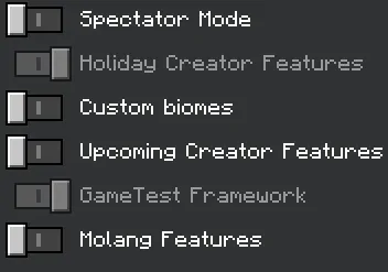 Required Experiments for SkillCraft Addon