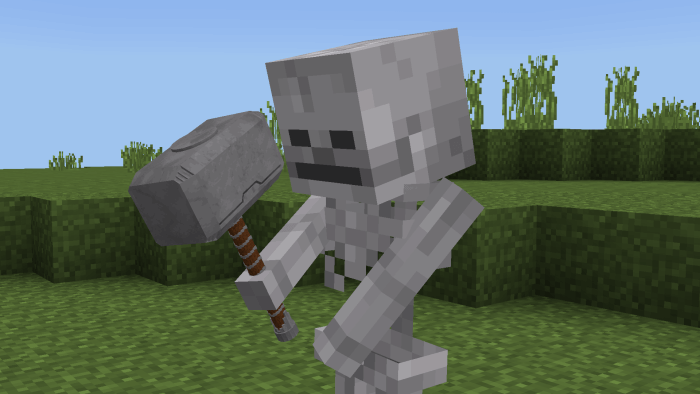 Skeleton with a Hammer