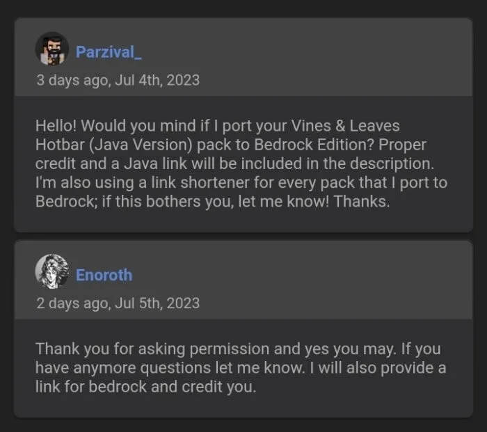 Owner's Permission