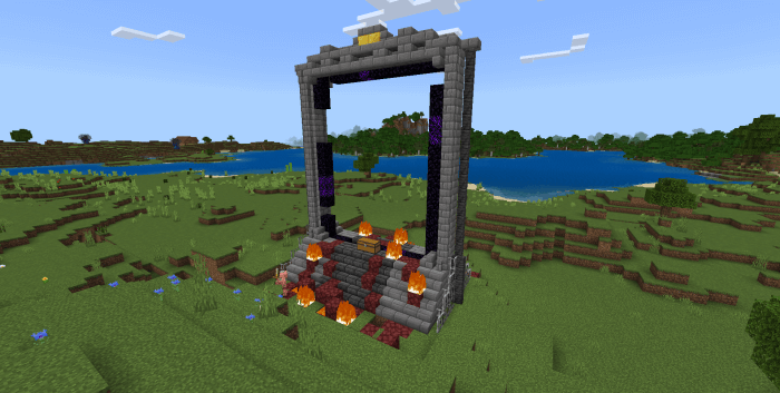 Great Portal in Ruins Structure